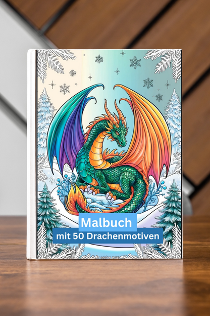 Malbuch 50 Drachen - ISBN-13: 979-8303586567