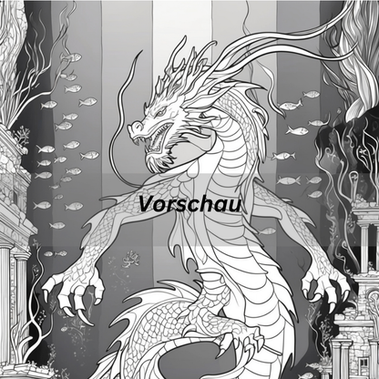 Malbuch 50 Drachen - ISBN-13: 979-8303586567