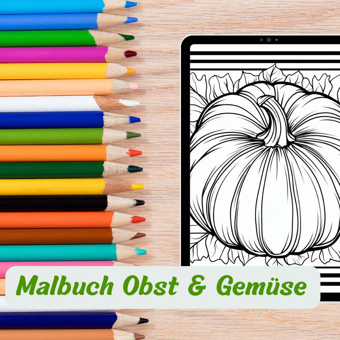 Malbuch 50 Obst & Gemüse - Artikelnummer:0000007