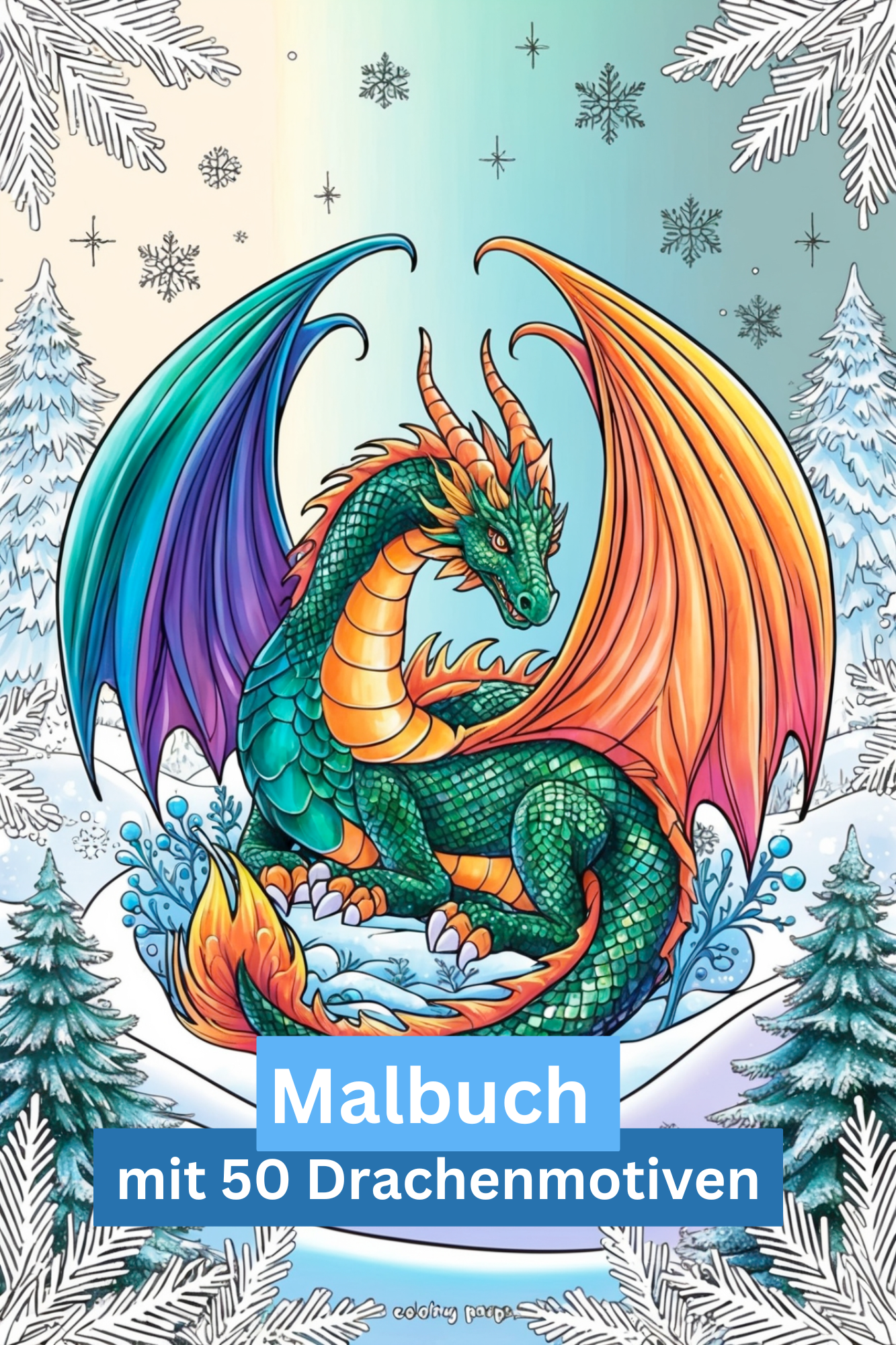 Malbuch 50 Drachen - ISBN-13: 979-8303586567